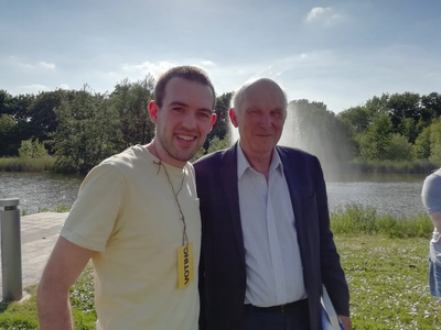 Tom Sutherland with Vince Cable